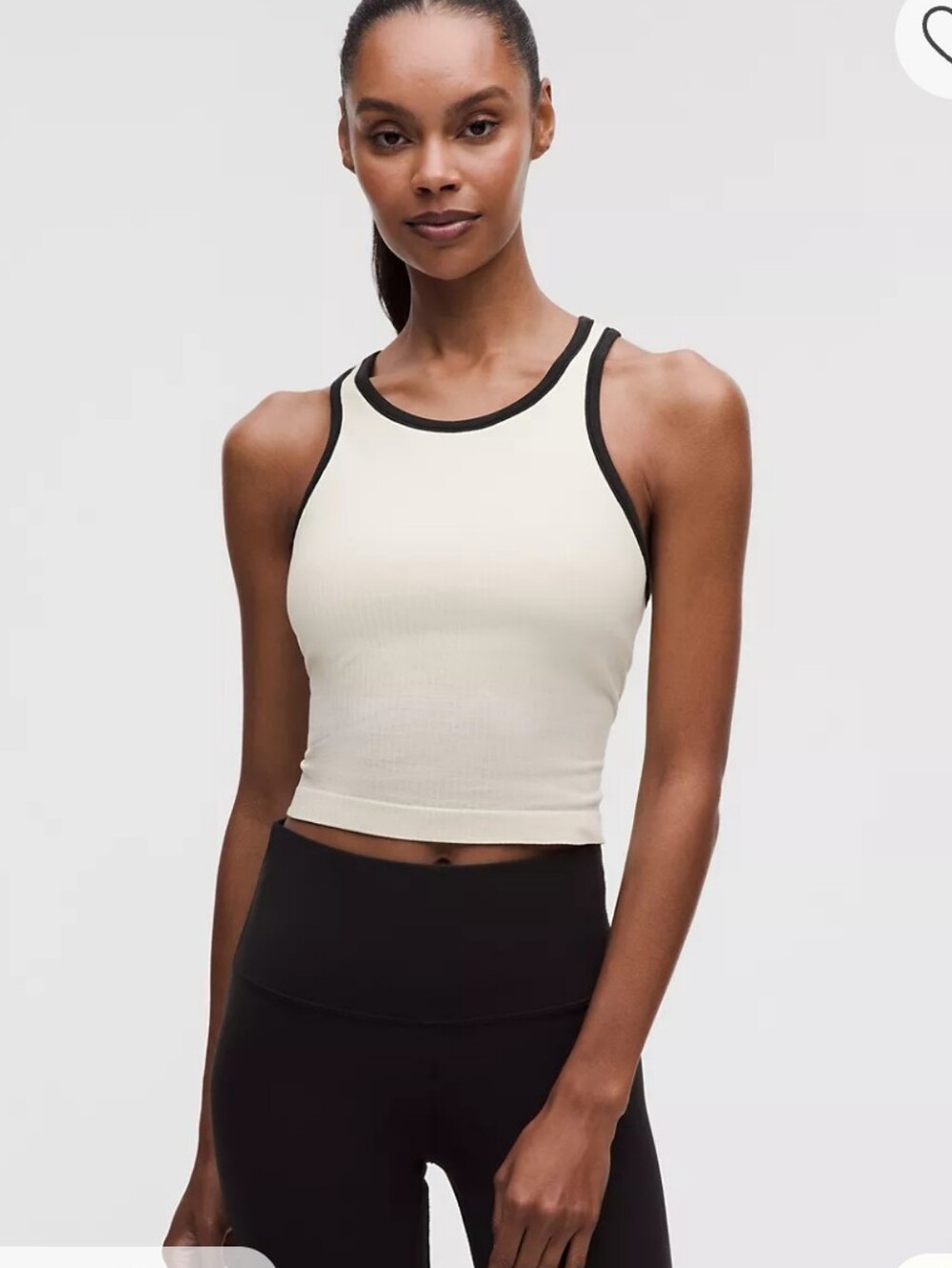 Lululemon Ebb To Street Contrast Tank Top Size 6 Nwt